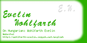 evelin wohlfarth business card